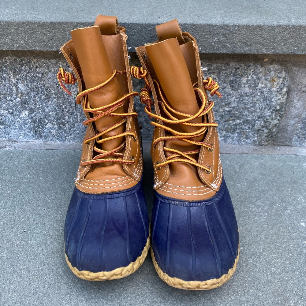 Navy L.L. Bean Boots